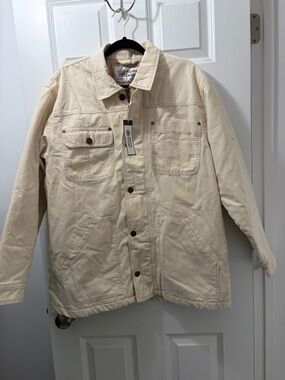 Alpine Design Cream Military-Style Field Jacket/ Chore Coat